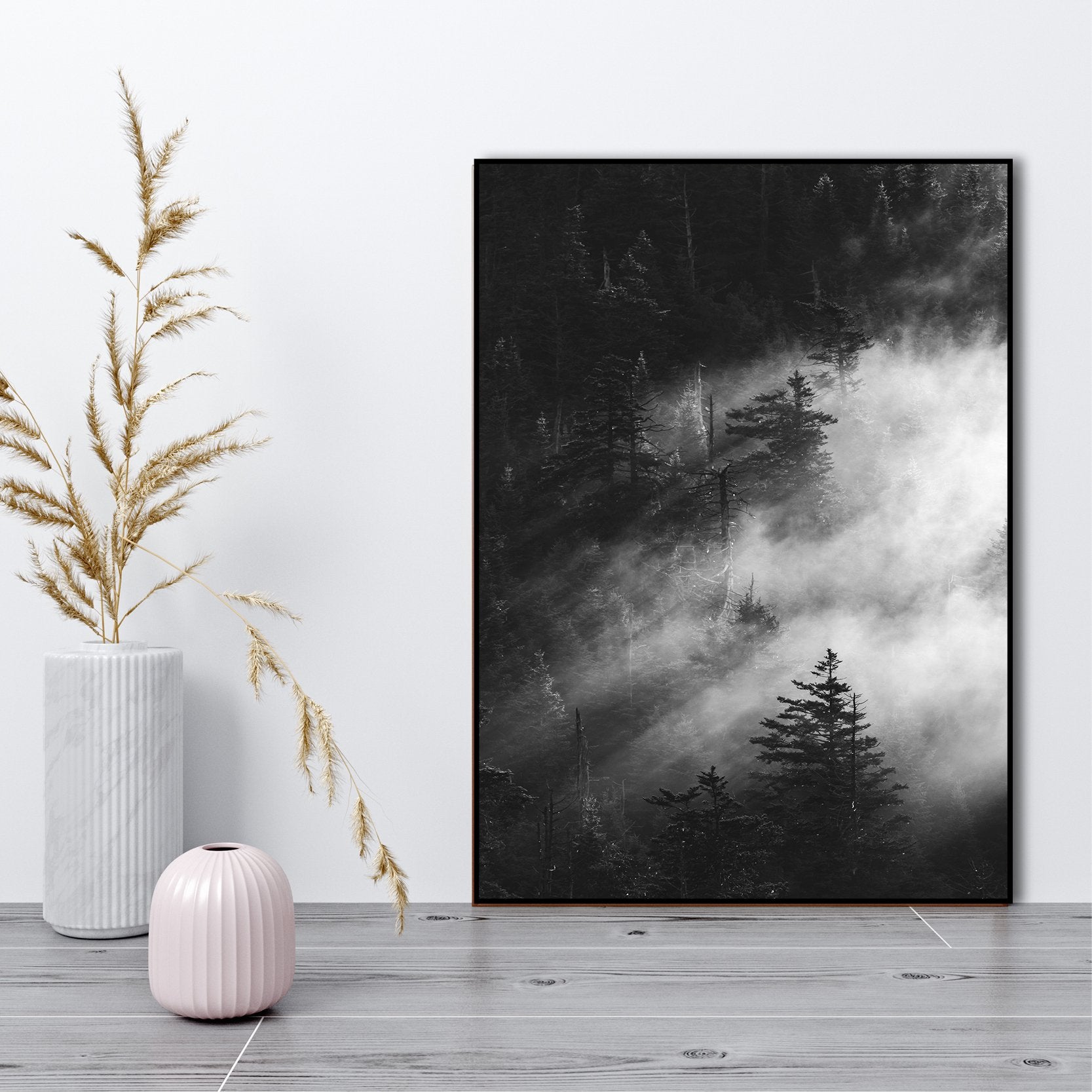 Misty pine woods | POSTER BOARD