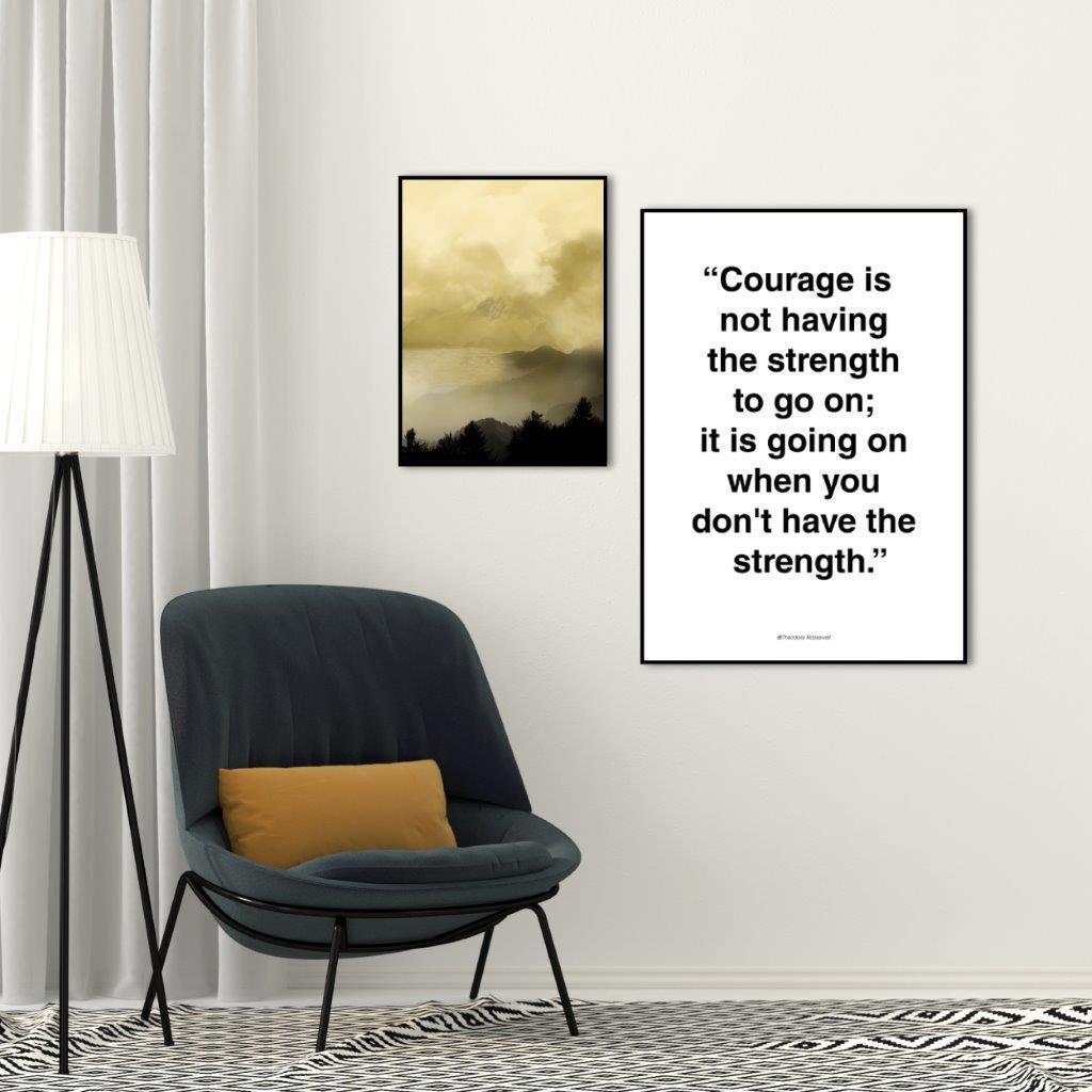 Courage | Poster board