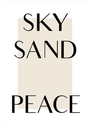 Sky Sand Peace | Poster