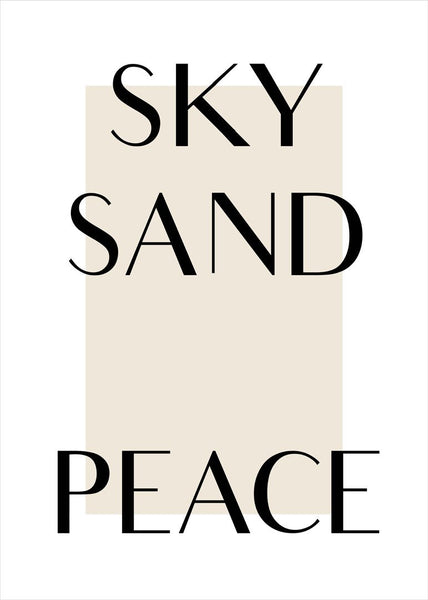 Sky Sand Peace | Poster