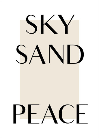 Sky Sand Peace | PLAKAT