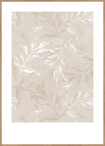 White Leaves 1 | Poster board