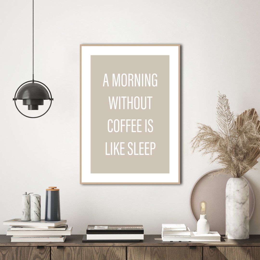 Without coffee | Poster