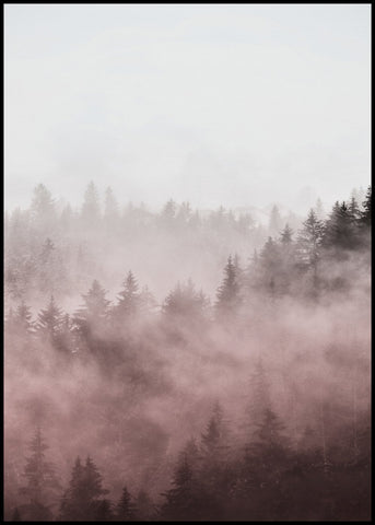 Foggy Red | Poster board